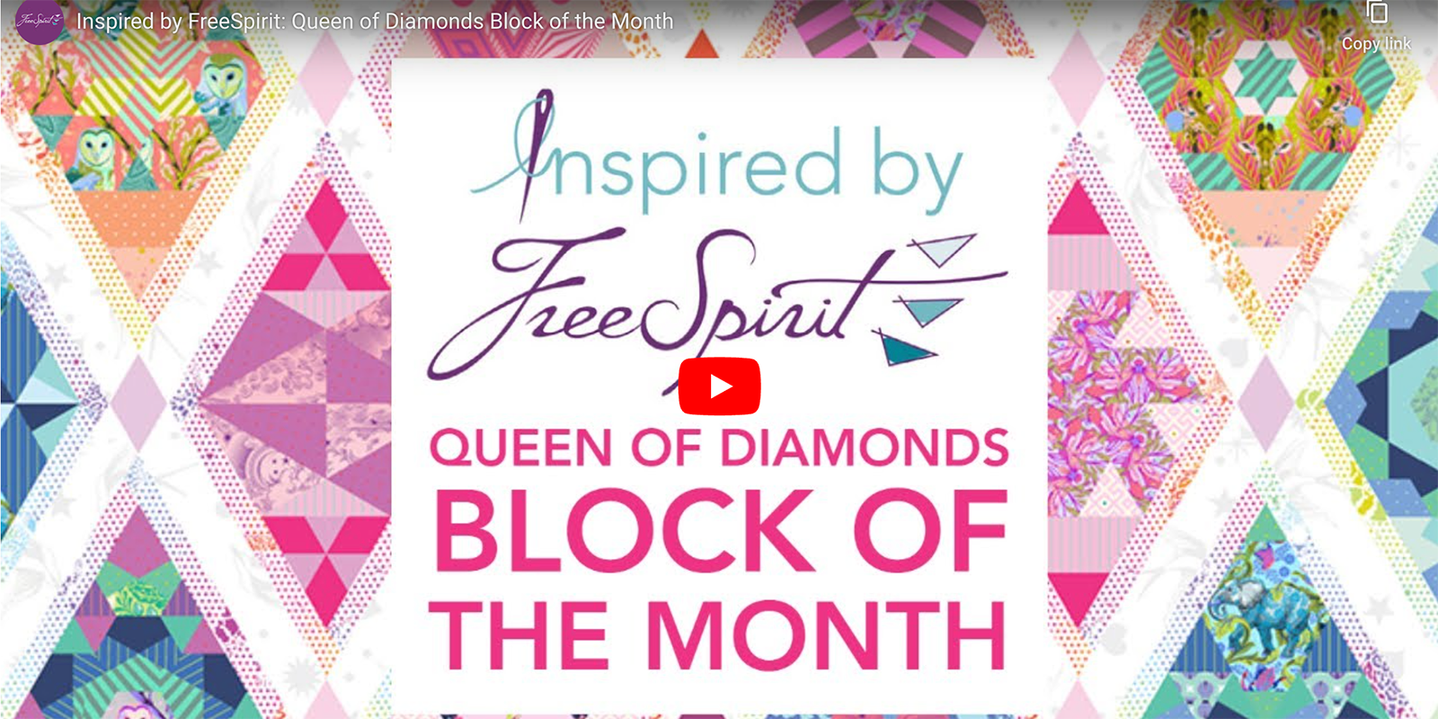 Queen of Diamonds collection Free Spirit Fabrics
