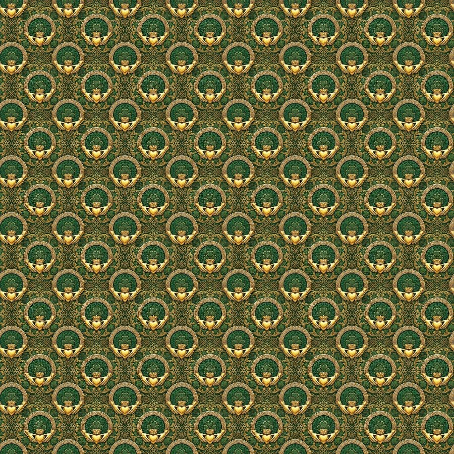 CLADDAGH DAMASK - GALWAY GOLD || ERIN GO BRAGH || Patrick Lose Studio