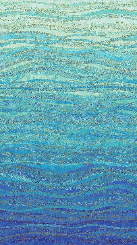 OMBRE - LIGHT NAVY II SHIMMER-GINKGO GARDEN