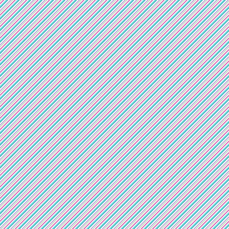 Diagonal Stripe - White Multi ll Merry And Bright
