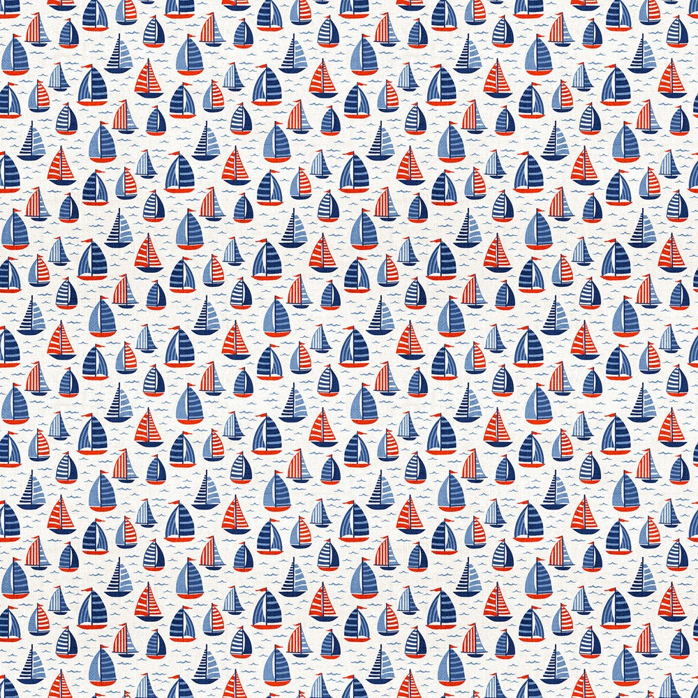 Sailboats - WHITE MULTI || TAKE ME TO THE BEACH || Northcott Studio
