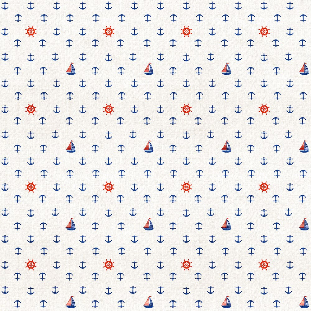 Anchors Away - WHITE MULTI || TAKE ME TO THE BEACH || Northcott Studio