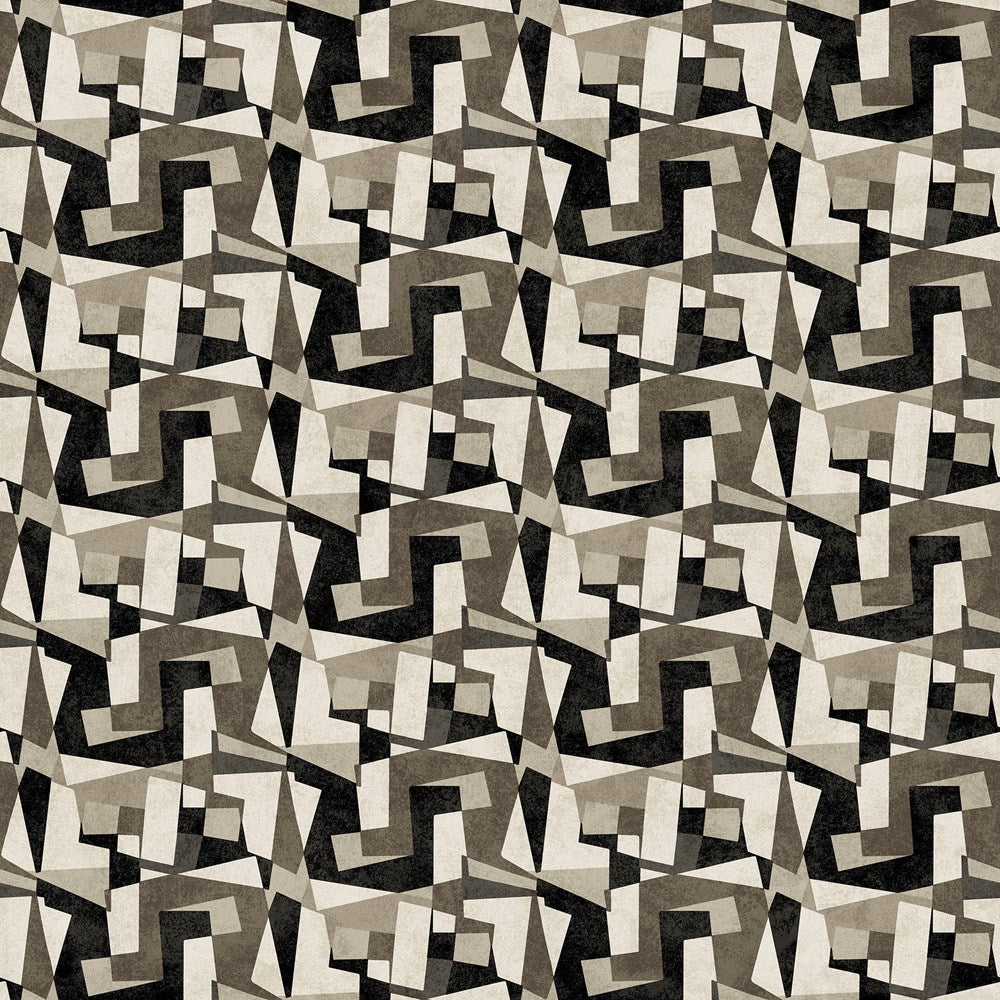 Fractures - BLACK MULTI || MODERN VIBE || Northcott Studio