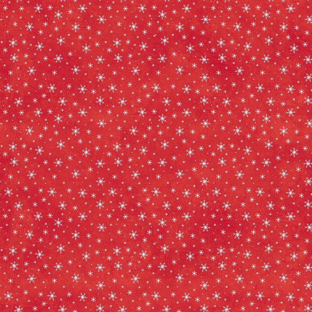 Snowflake - RED || HOLLY JOLLY || Northcott Studio