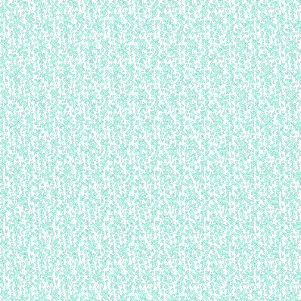 DAISY CHAIN - LT TURQ MULTI || QUILTING IN BLOOM || Northcott Studio