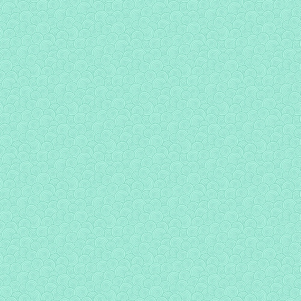 SCROLL BLENDER - LT TURQUOISE || QUILTING IN BLOOM || Northcott Studio