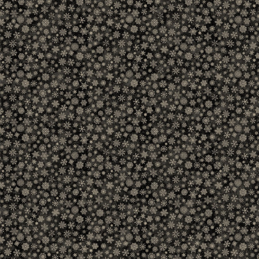 Snowflakes - BLACK || WINTER WOODLAND || Northcott Studio