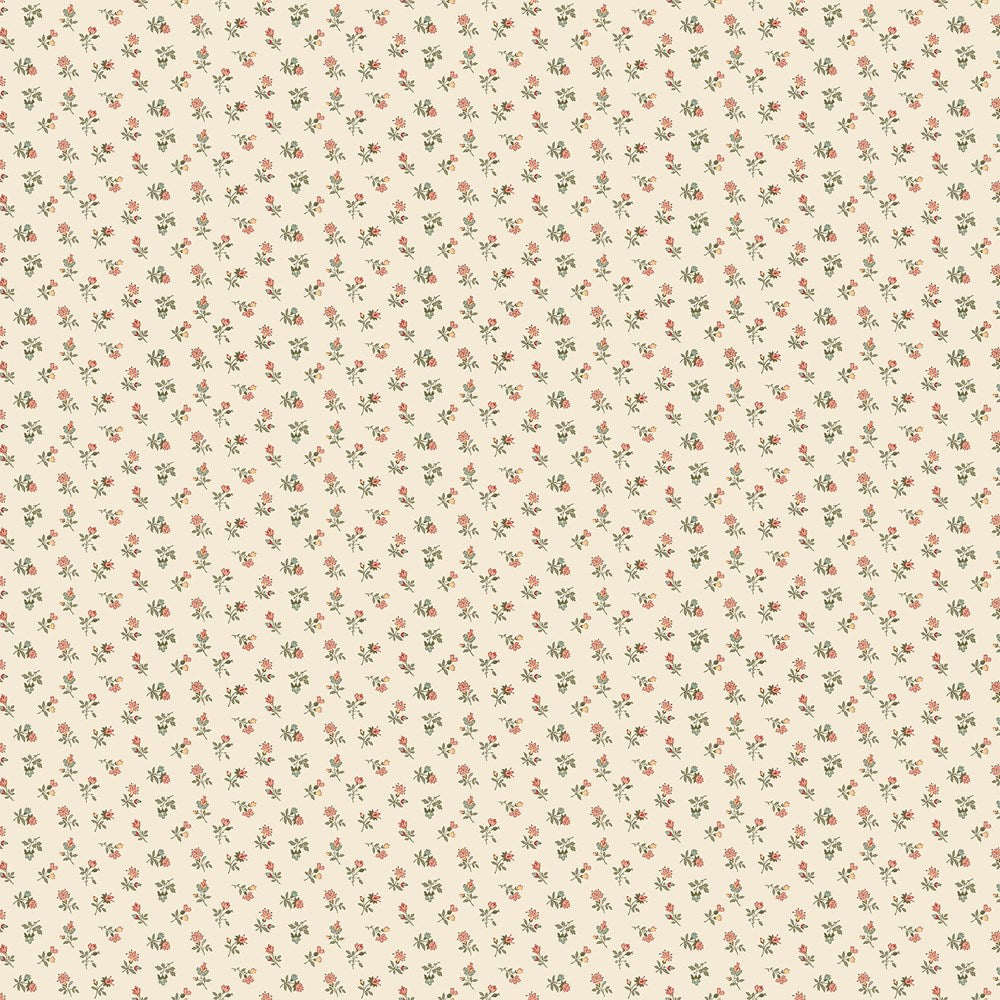 Floral Toss - CREAM MULTI || MANOIR - ANTIQUES ROAD SHOW || Northcott Studio