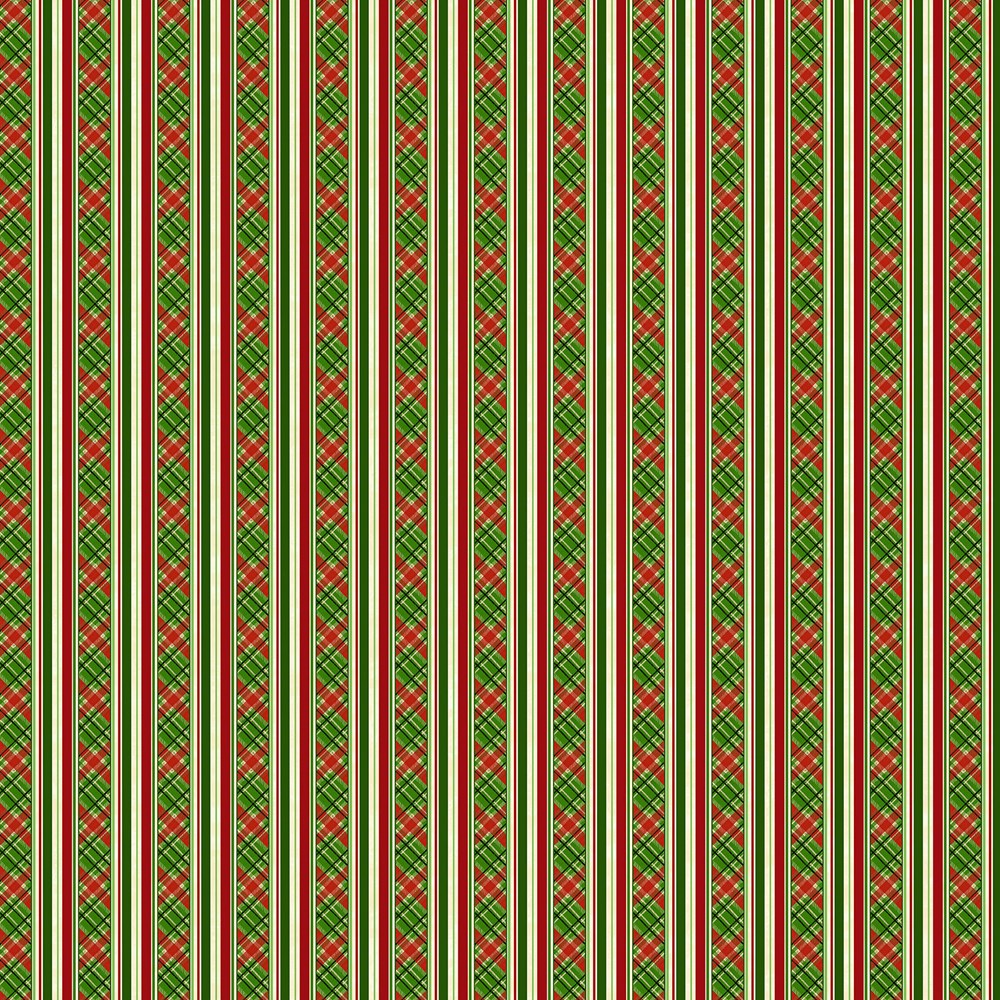 Stripe - BEIGE MULTI || DECK THE HALLS || Northcott Studio
