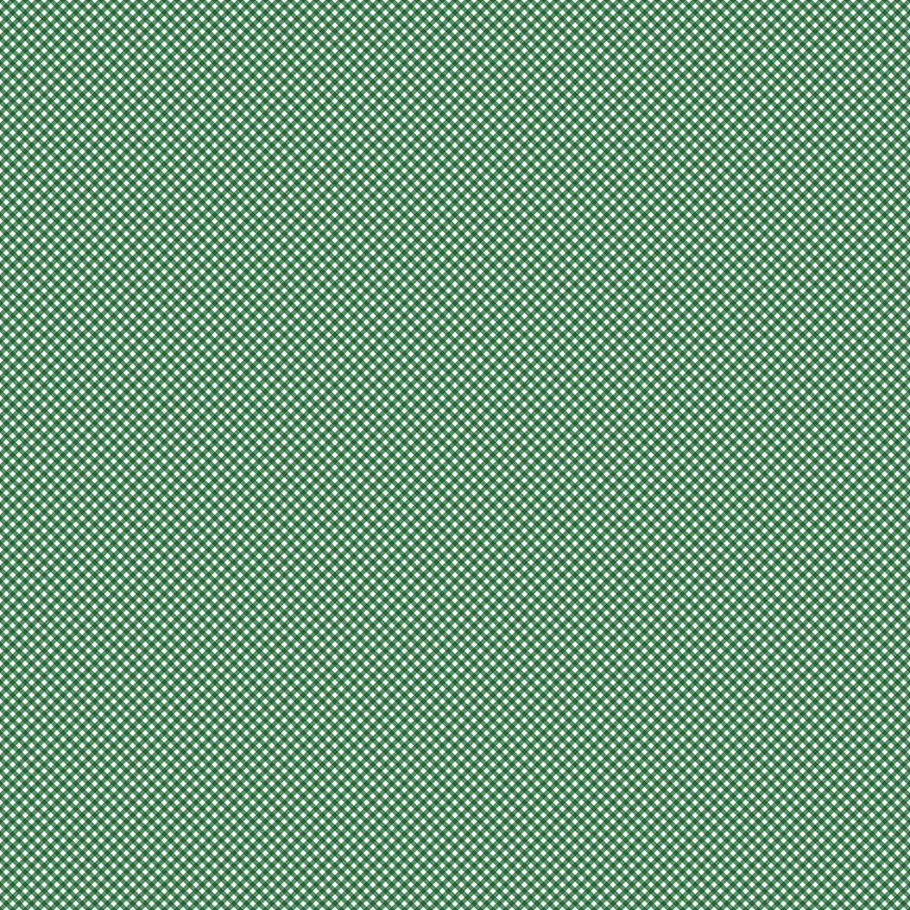 Plain Check - WHITE GREEN || MARKET GARDEN || Northcott Studio