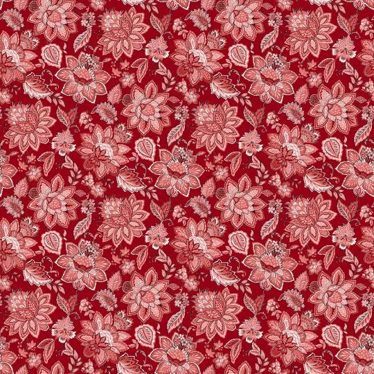 LgJacobeanTrail - RED || BORDEAUX - ANTIQUES ROAD SHOW || Northcott Studio