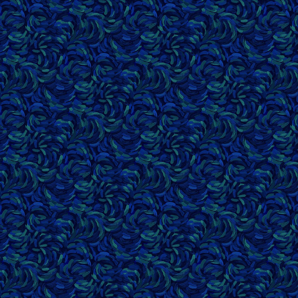 BRUSHSTROKE - DK BLUE MULTI || STARRY NIGHT || Northcott Studio