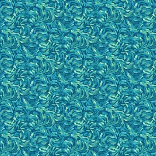 BRUSHSTROKE - TEAL MULTI || STARRY NIGHT || Northcott Studio