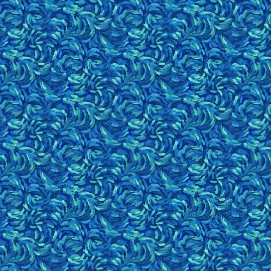 BRUSHSTROKE - DK TEAL MULTI || STARRY NIGHT || Northcott Studio