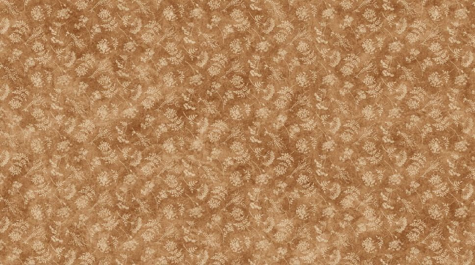 FLORAL TOSS SM - RUST || STONEHENGE ORGANICS || Northcott Studio