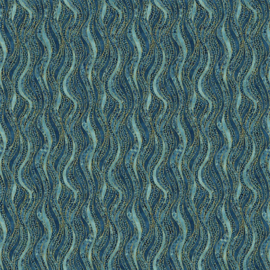 VERTICAL WAVE - DK BLUE || MOONBEAM || Northcott Studio