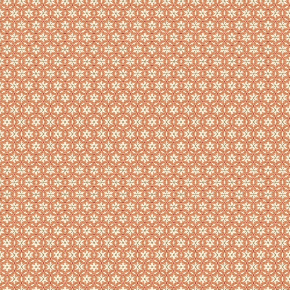 Floral Grid - PEACH || BOTANICA || Northcott Studio