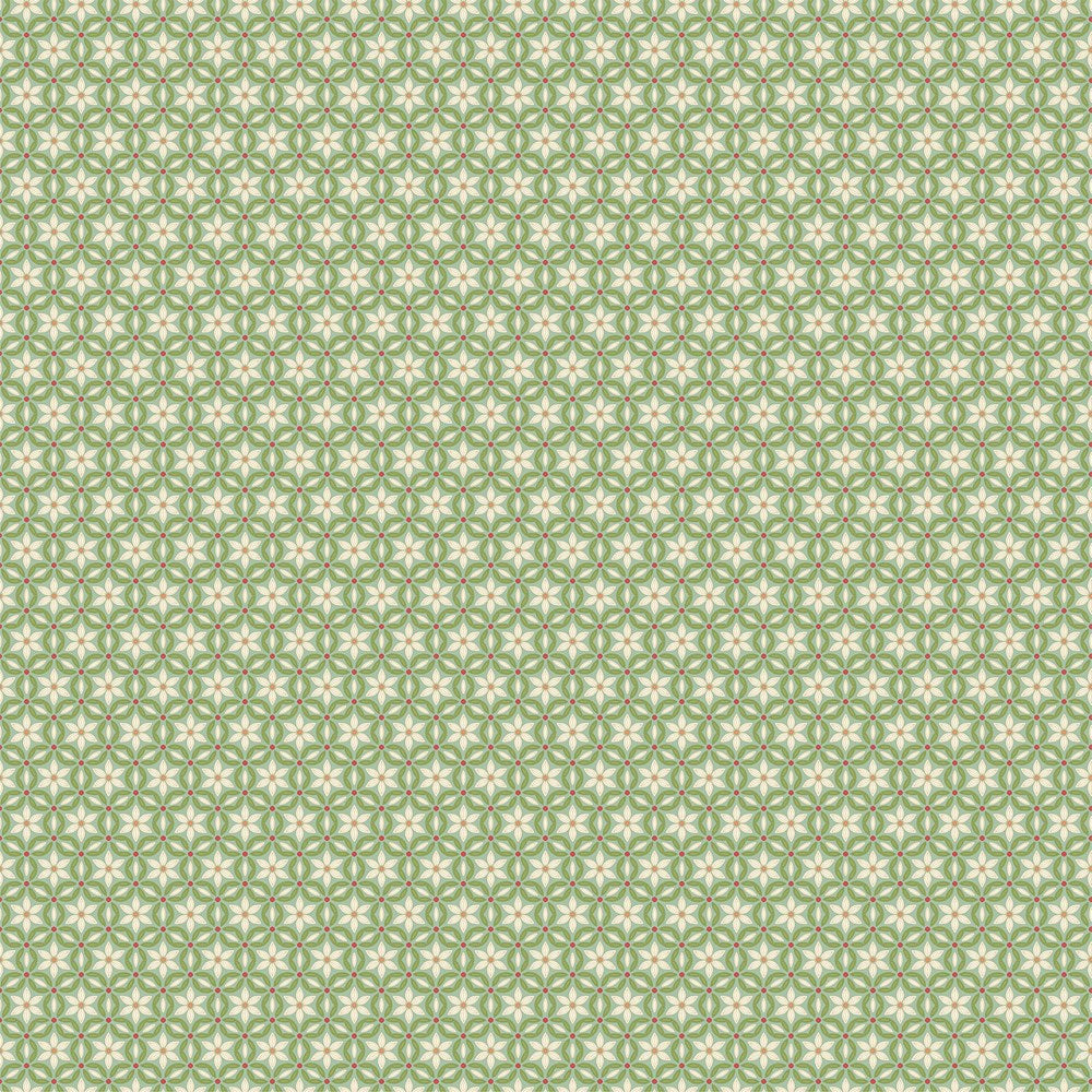 Floral Grid - SEAFOAM || BOTANICA || Northcott Studio