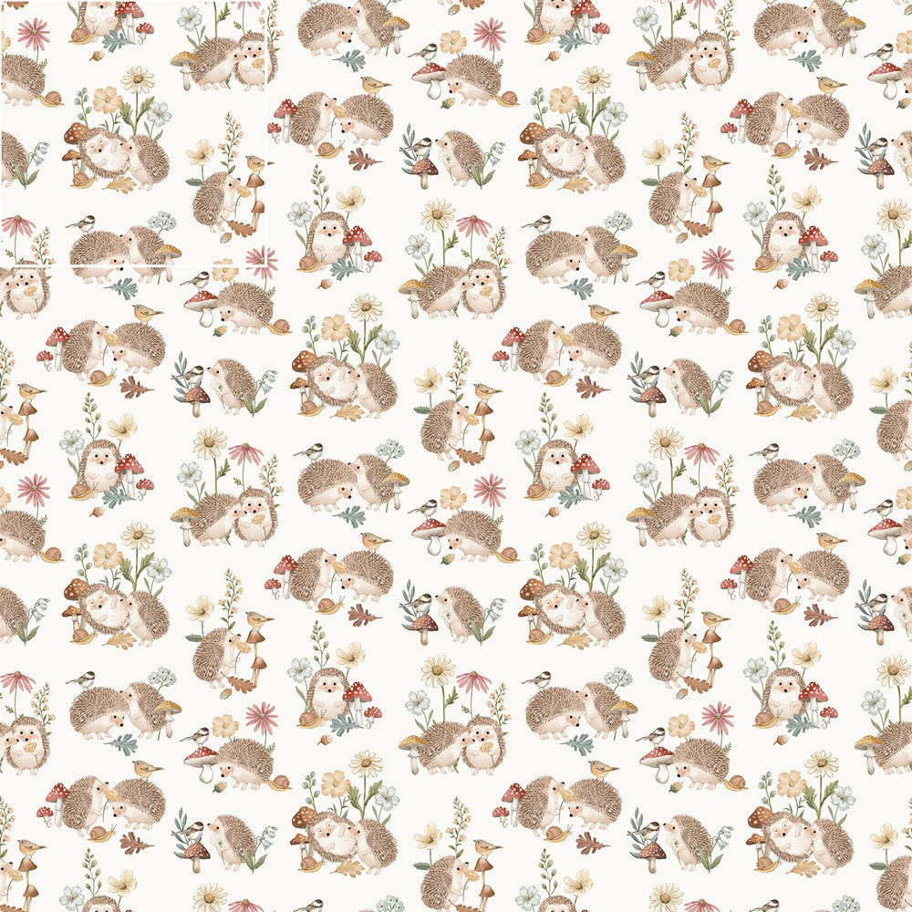 Feature Hedgehogs - CREAM MULTI || HEDGEHOG HOLLOW || Northcott Studio