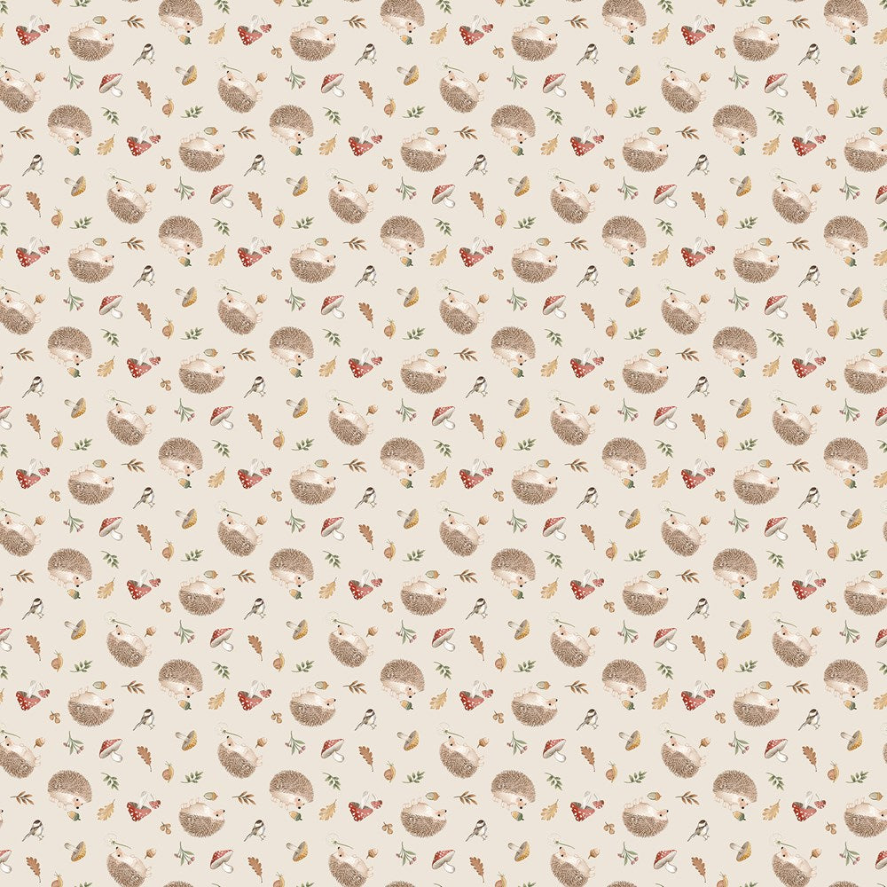 Hedgehog Toss - BEIGE MULTI || HEDGEHOG HOLLOW || Northcott Studio
