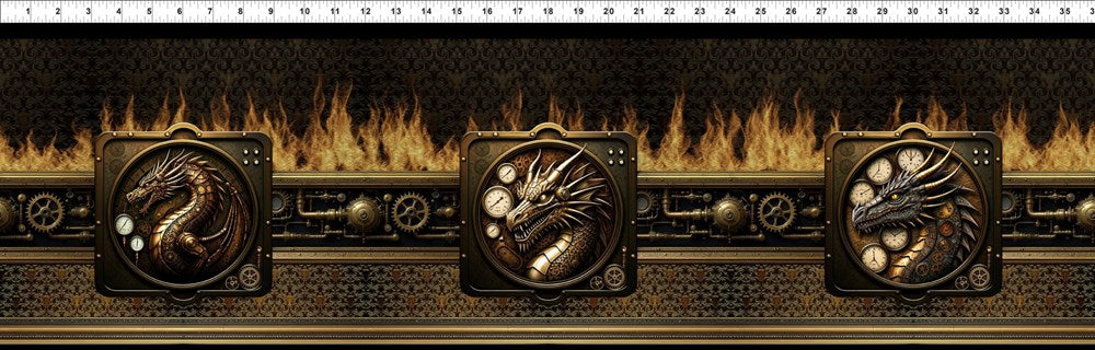 Dragons - Steampunk Dynasty - Border || Multi || In the Beginning