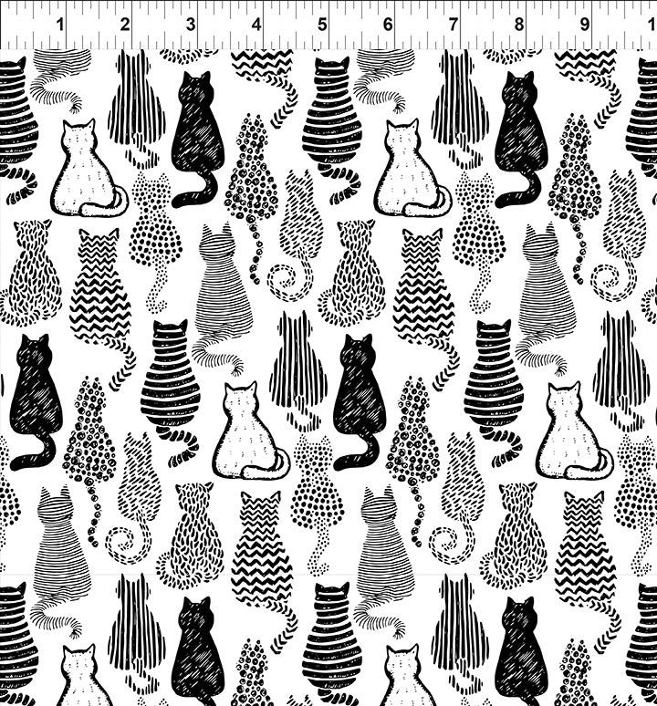 Sketchbook Prints - Cats || White || In the Beginning