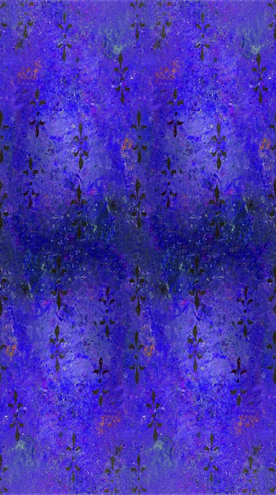 Fleur De Lis - MIDNIGHT BLUE || LILY POND || Frond Design Studio