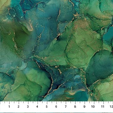 MULTI TEXTURE - TEAL/GREEN II MIDAS TOUCH