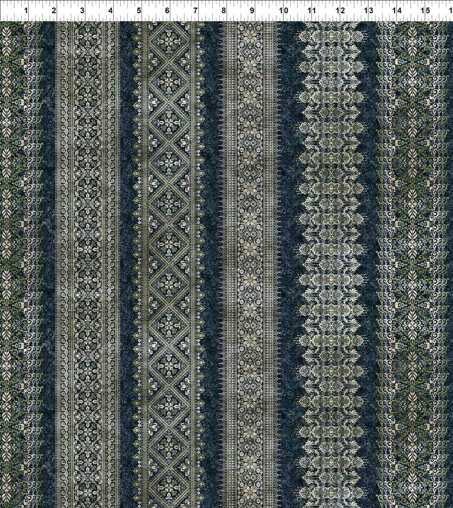 Carpet Bag Romance - Stripe || Blue || In the Beginning