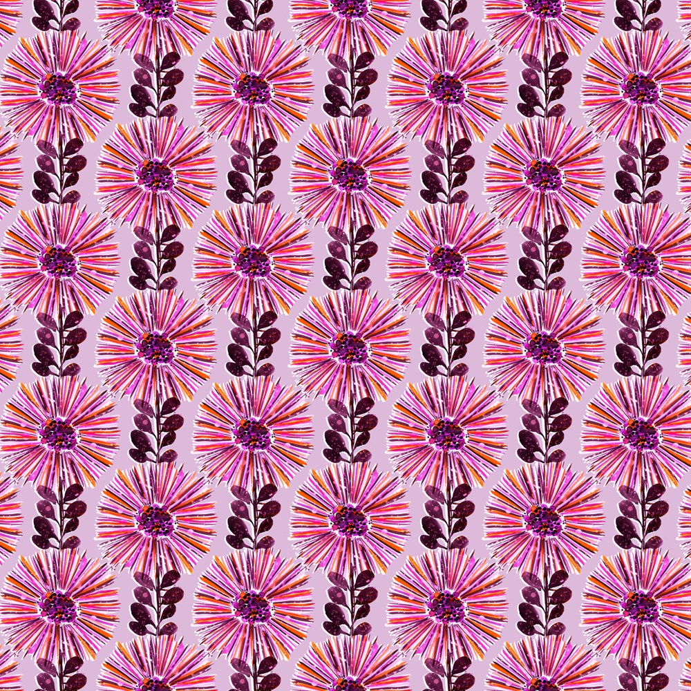WATERCOLOR DAISY - PINK || PAINTED GARDEN || FIGO Studio