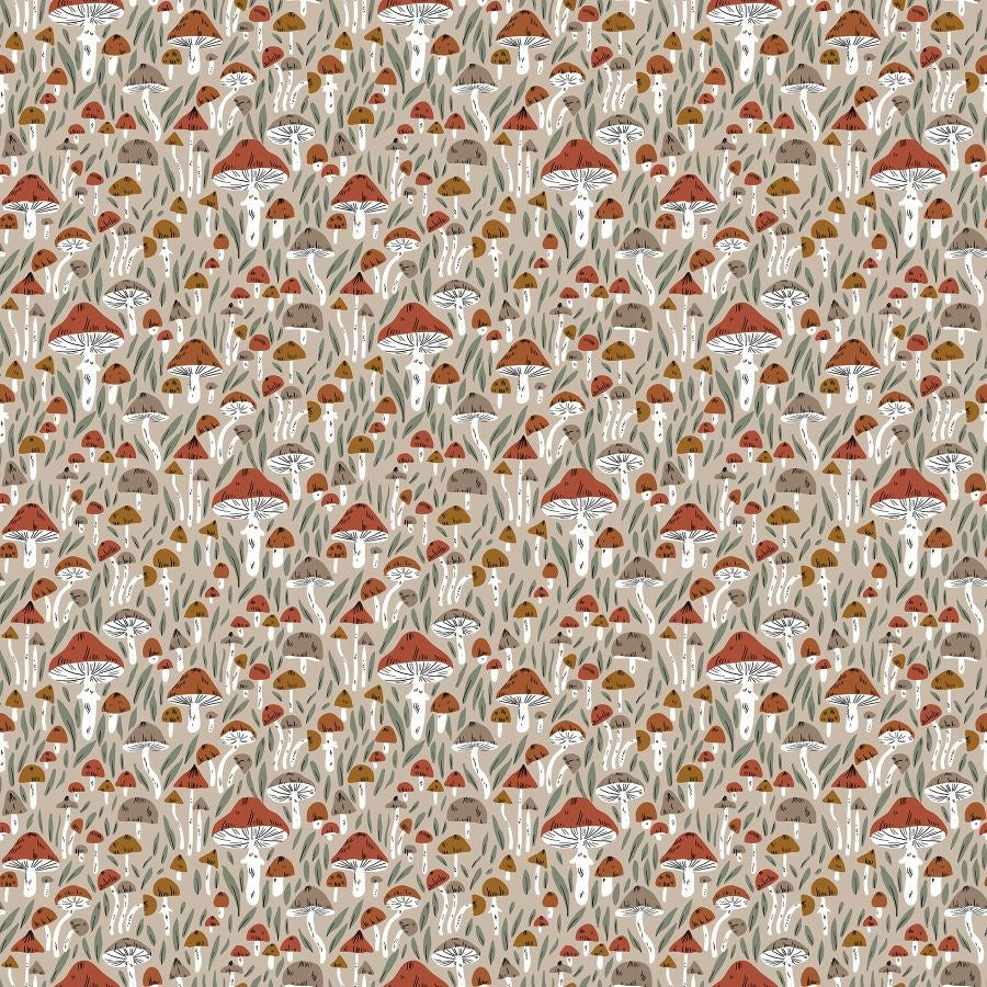 MUSHROOMS - TAUPE || MOSS AND FABLE || FIGO Studio
