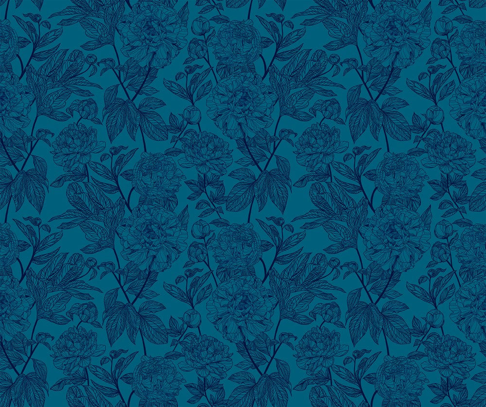 PEONY - OCEAN || INDELIBLE || Anna Maria Textiles Basics