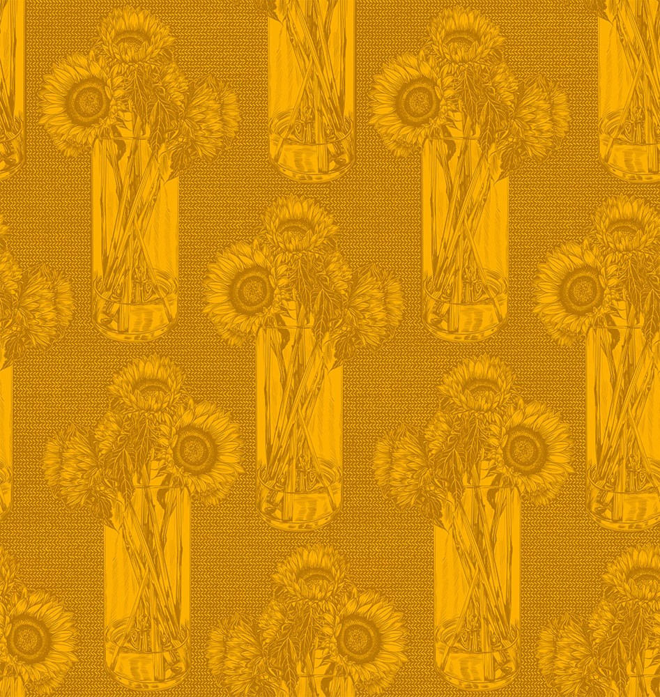 SUNFLOWERS - SAFFRON || INDELIBLE || Anna Maria Textiles Basics