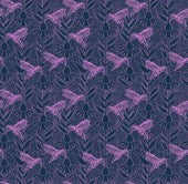 HUMMING - NAVY || INDELIBLE INK || Anna Maria Textiles Basics