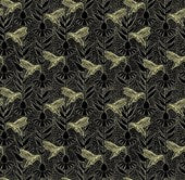 HUMMING - BLACK || INDELIBLE INK || Anna Maria Textiles Basics