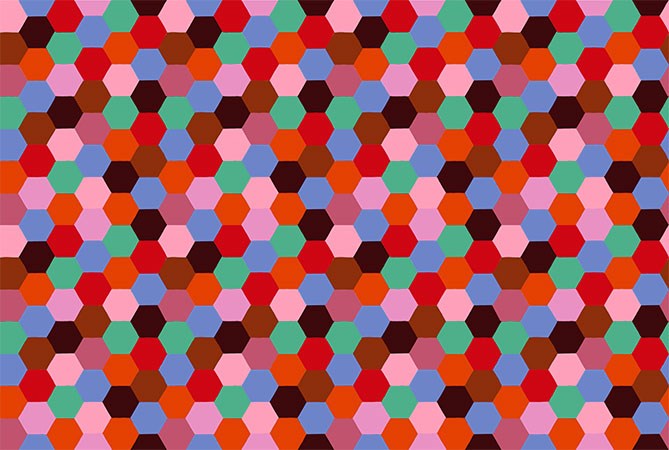 HEXAGONS - RUSTIC || PIECEWORK || Anna Maria Textiles Studio