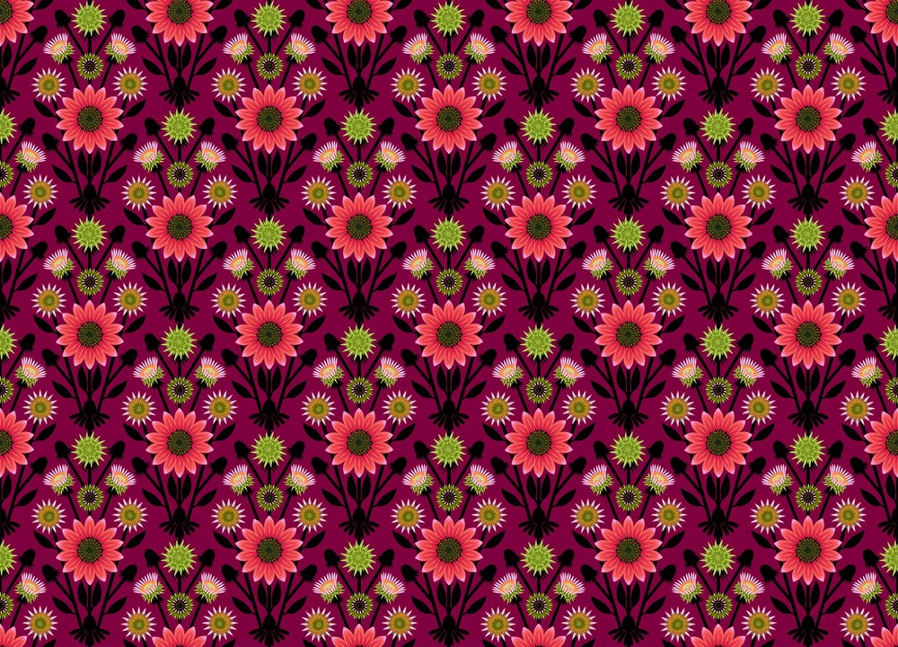 LIFESPAN - EGGPLANT || ICONIC || Anna Maria Textiles Studio