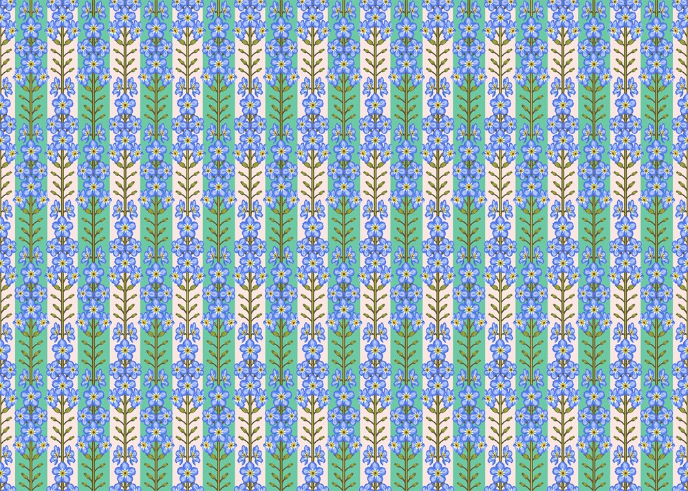 FORGETMENOT - FRESH || ICONIC || Anna Maria Textiles Studio