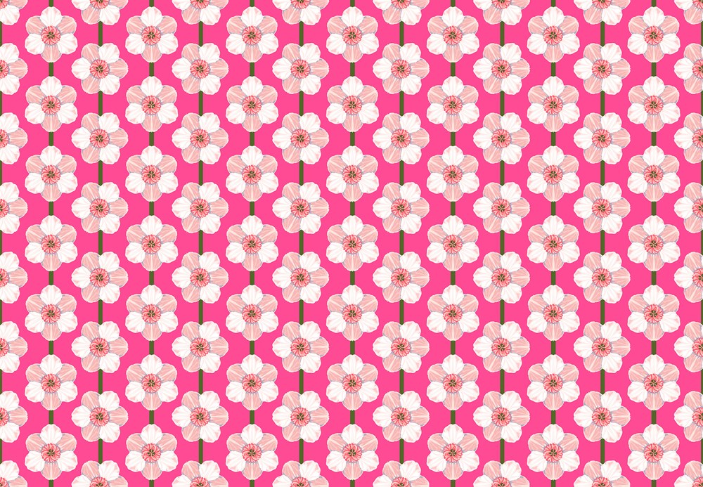 DAFFODIL - BUBBLEGUM || ICONIC || Anna Maria Textiles Studio