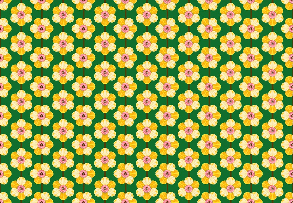 DAFFODIL - VERDANT || ICONIC || Anna Maria Textiles Studio