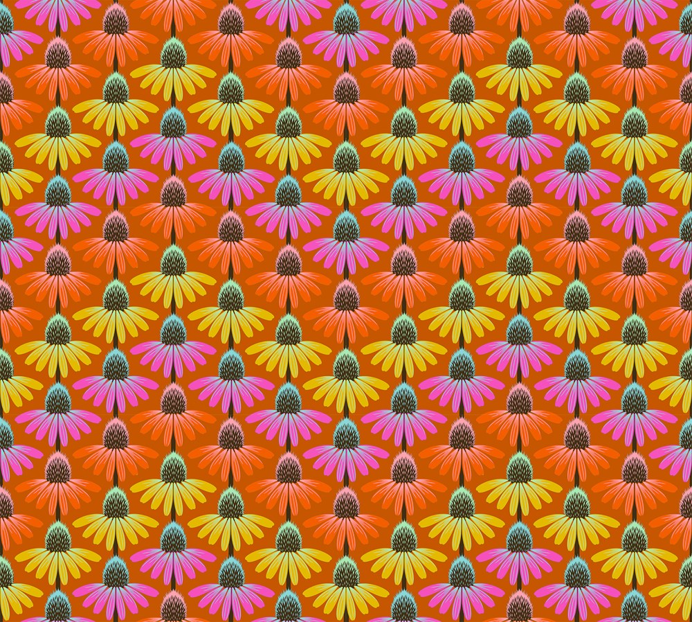 ECHINACEA RHYTHM - FIRE || PERENNIAL BORDERS || Anna Maria Textiles Studio