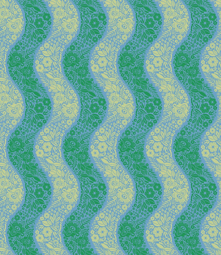 VILLAGE PATH - SEA || PERENNIAL BORDERS || Anna Maria Textiles Studio