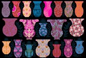 ANNIVERSARY VASE - MULTI || RHAPSODY || Anna Maria Textiles Studio