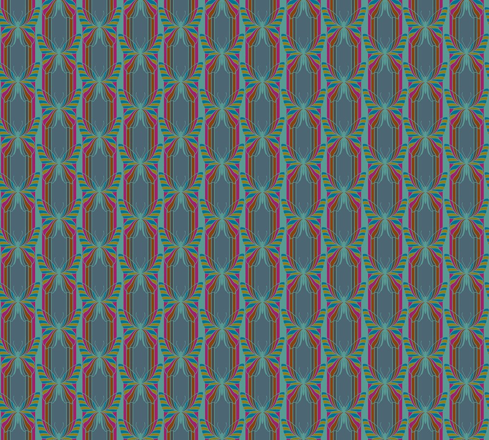 HIDDEN - DUSK || MOSAIC MENAGERIE || Anna Maria Textiles Studio