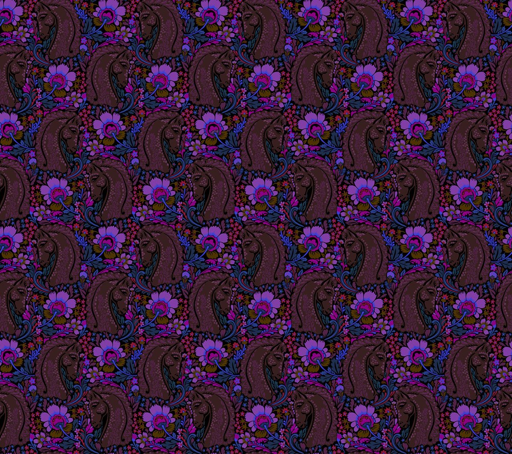 MANE EVENT - ONYX || MOSAIC MENAGERIE || Anna Maria Textiles Studio
