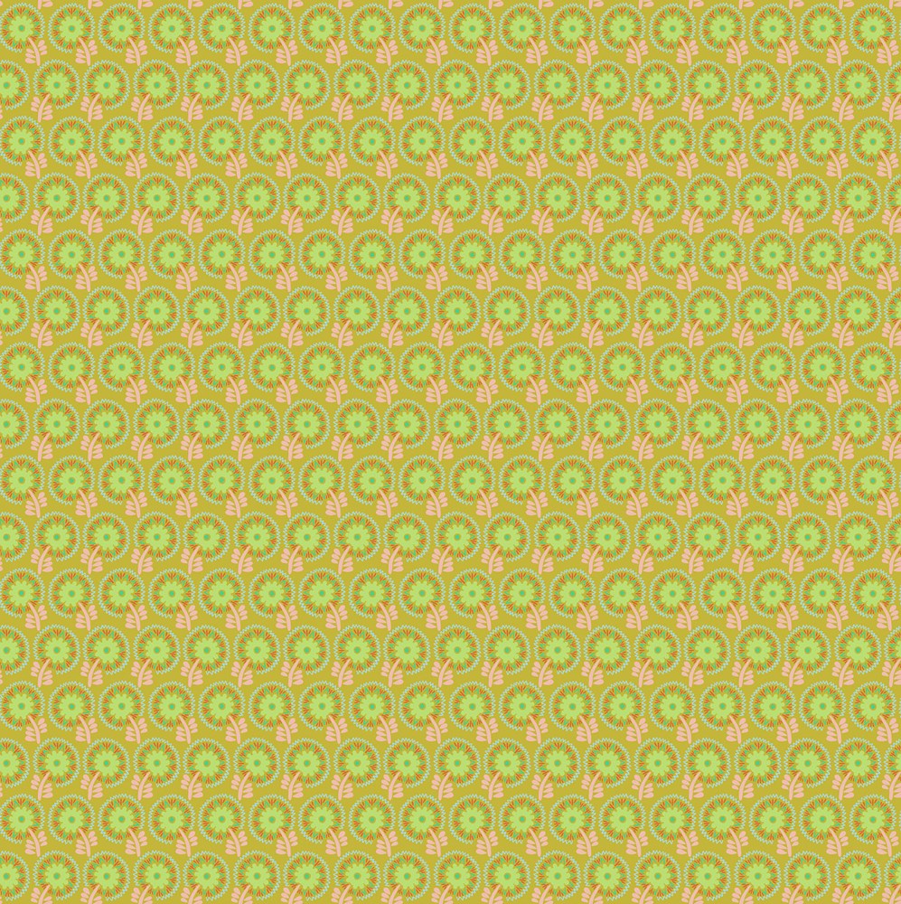 DANCERS - LIME || SUNSEEKERS || Anna Maria Textiles Studio