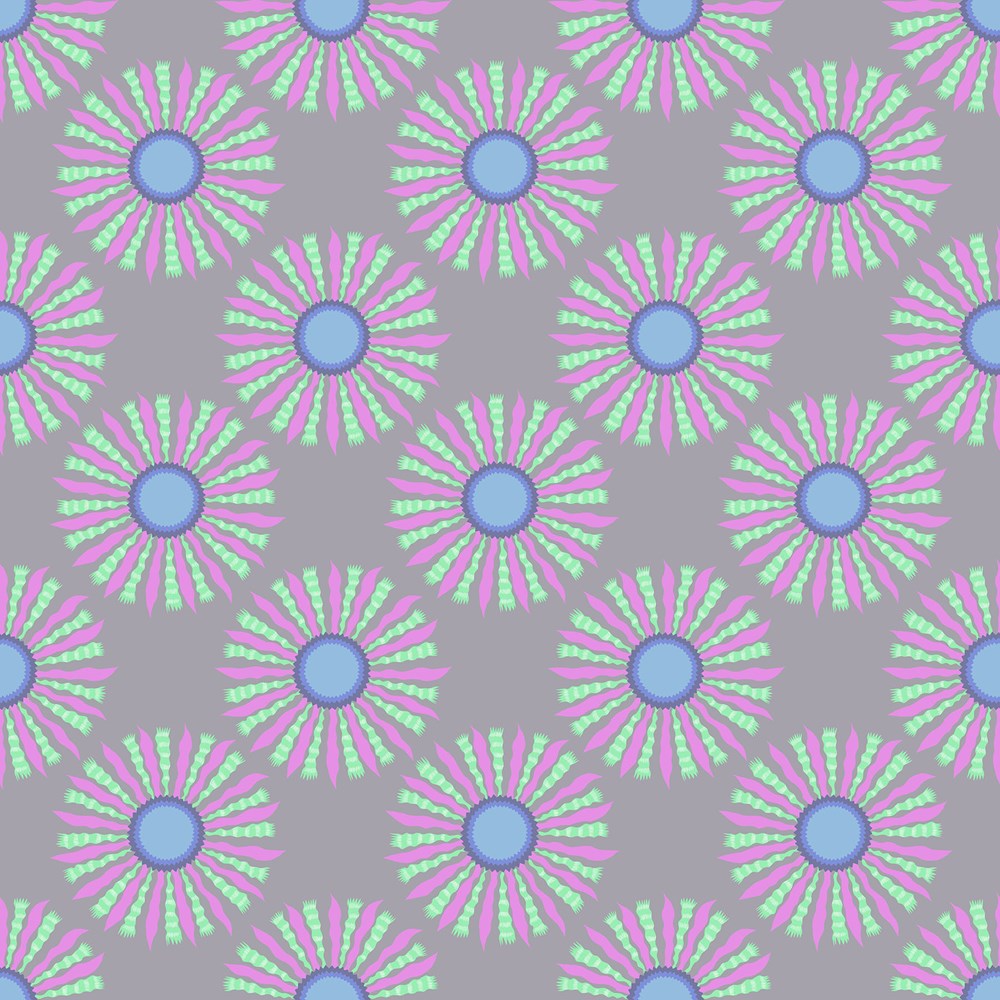 RIBBON RAYS - SILVER || SUNSEEKERS || Anna Maria Textiles Studio