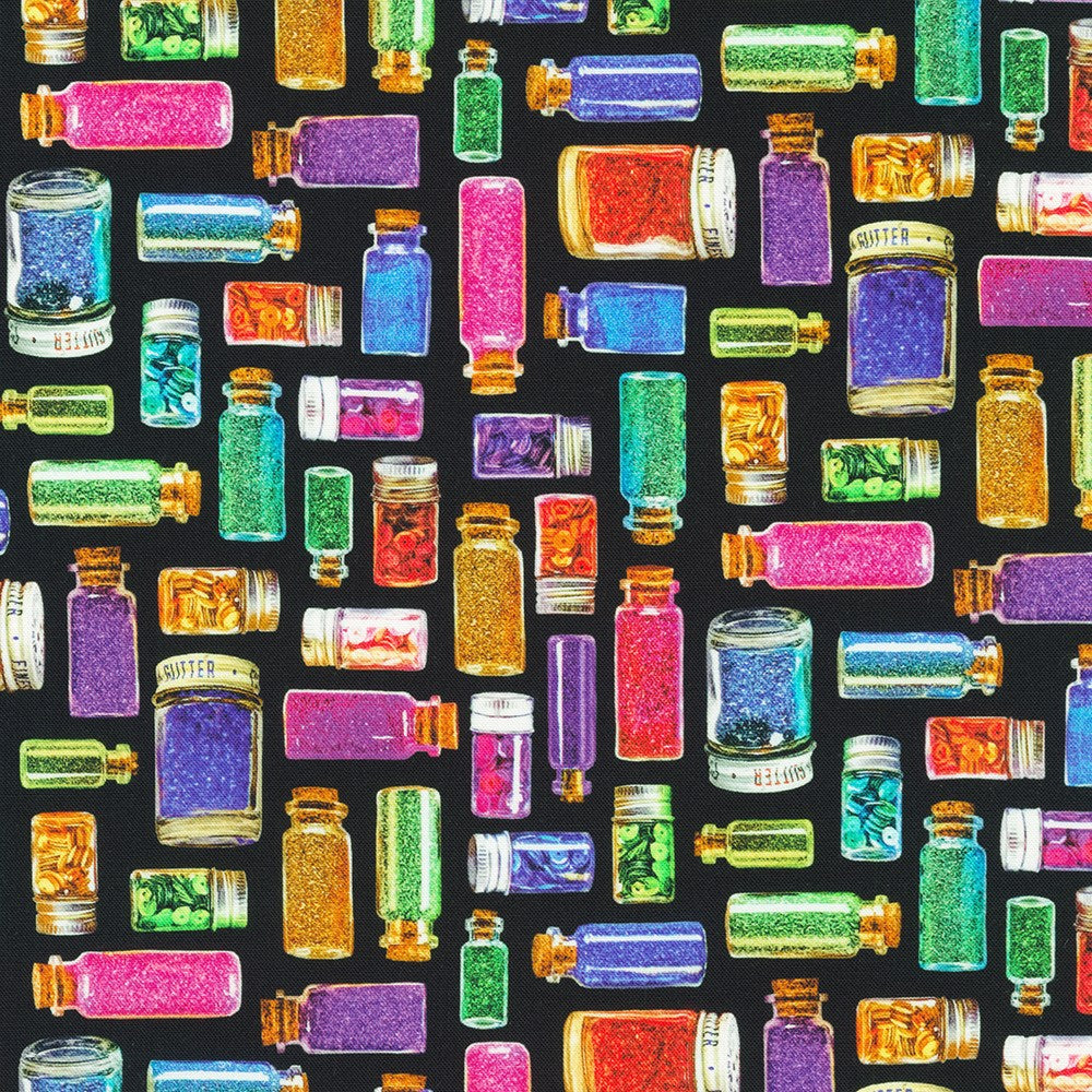 ANPD-23023-2 || BLACK || RAINBOW CRAFTER&#39;S STASH || Robert Kaufman