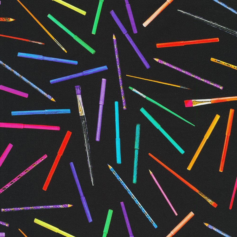 ANPD-23024-2 || BLACK || RAINBOW CRAFTER&#39;S STASH || Robert Kaufman