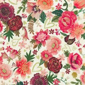 AYFDM-22871-84 || CREAM || HEARTS IN BLOOM || Robert Kaufman